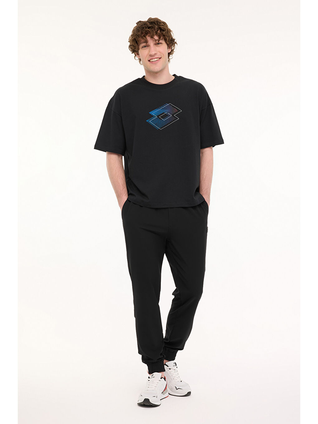 LOTTO M-TALIA TRACK PANT 5FX Siyah Erkek Eşofman Altı - 2
