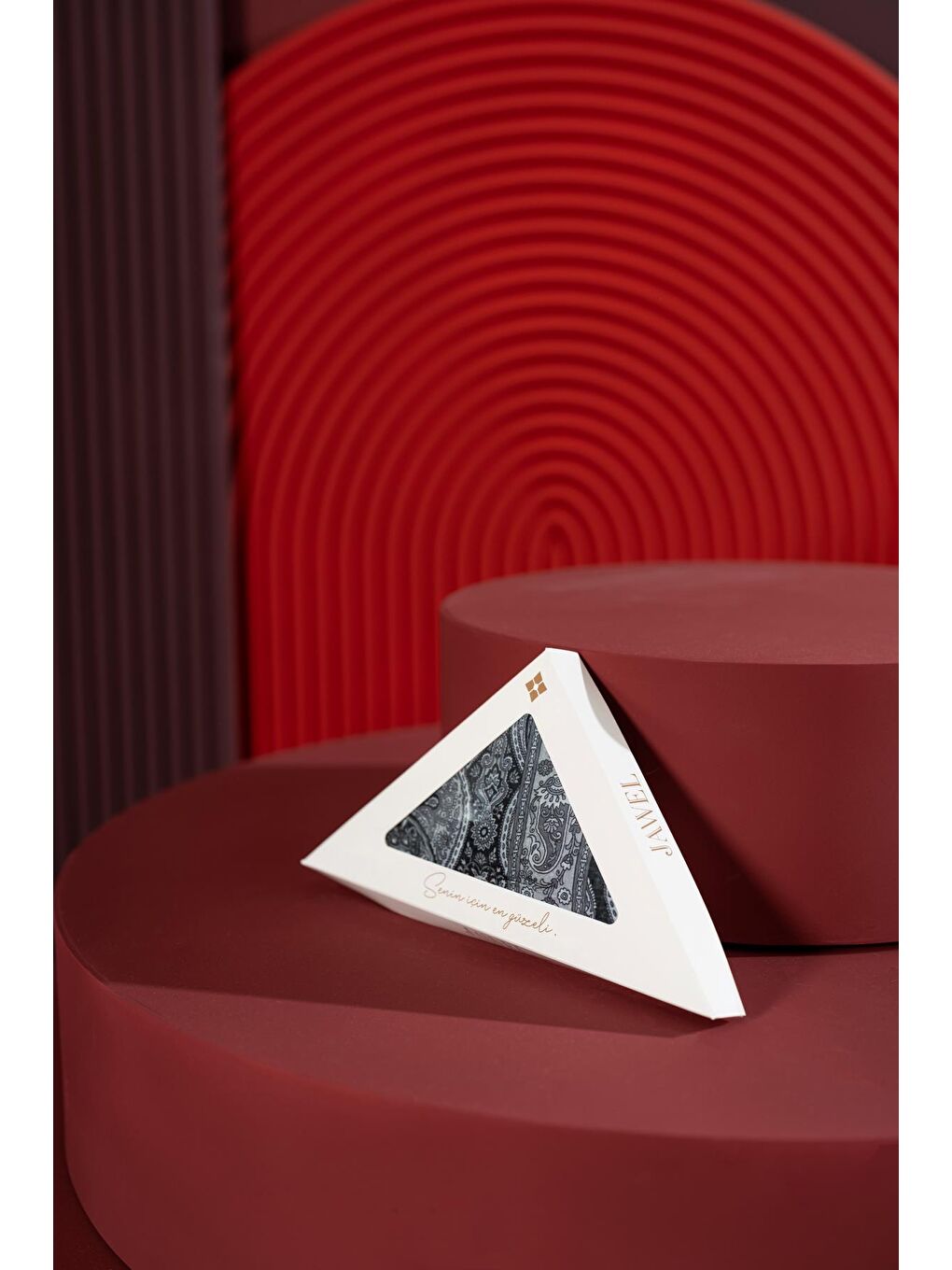 Siyah Kadın Petra Müslin Etnik Şal-2