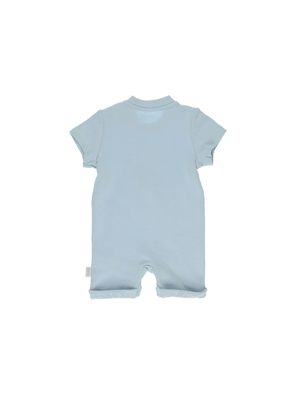 Mavi Erkek Çocuk Kısa Kollu Şortlu Tulum-1