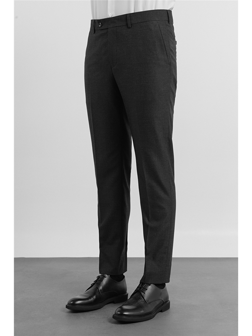 Siyah Yan Cep Comfort Fit Esnek Pantolon 1003255176-2