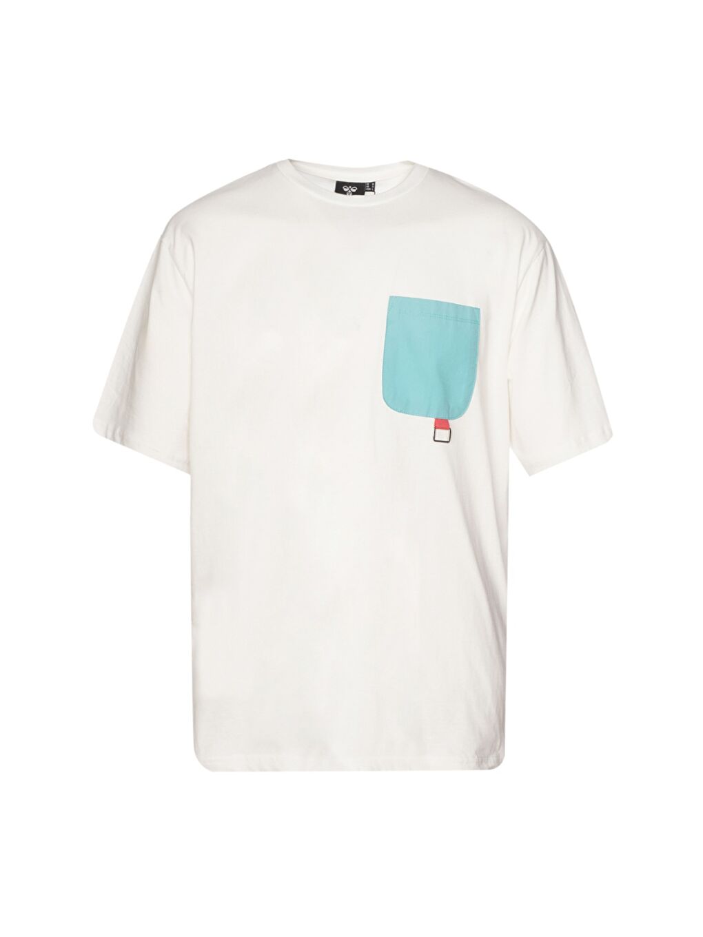 Marc Oversize Erkek Beyaz Yuvarlak Yaka Tişört-1