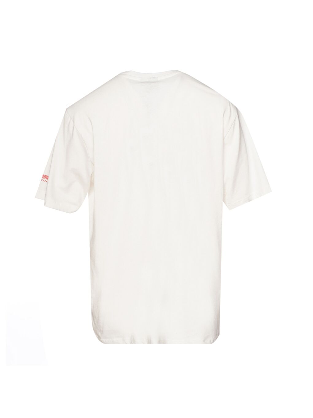 Marc Oversize Erkek Beyaz Yuvarlak Yaka Tişört-2