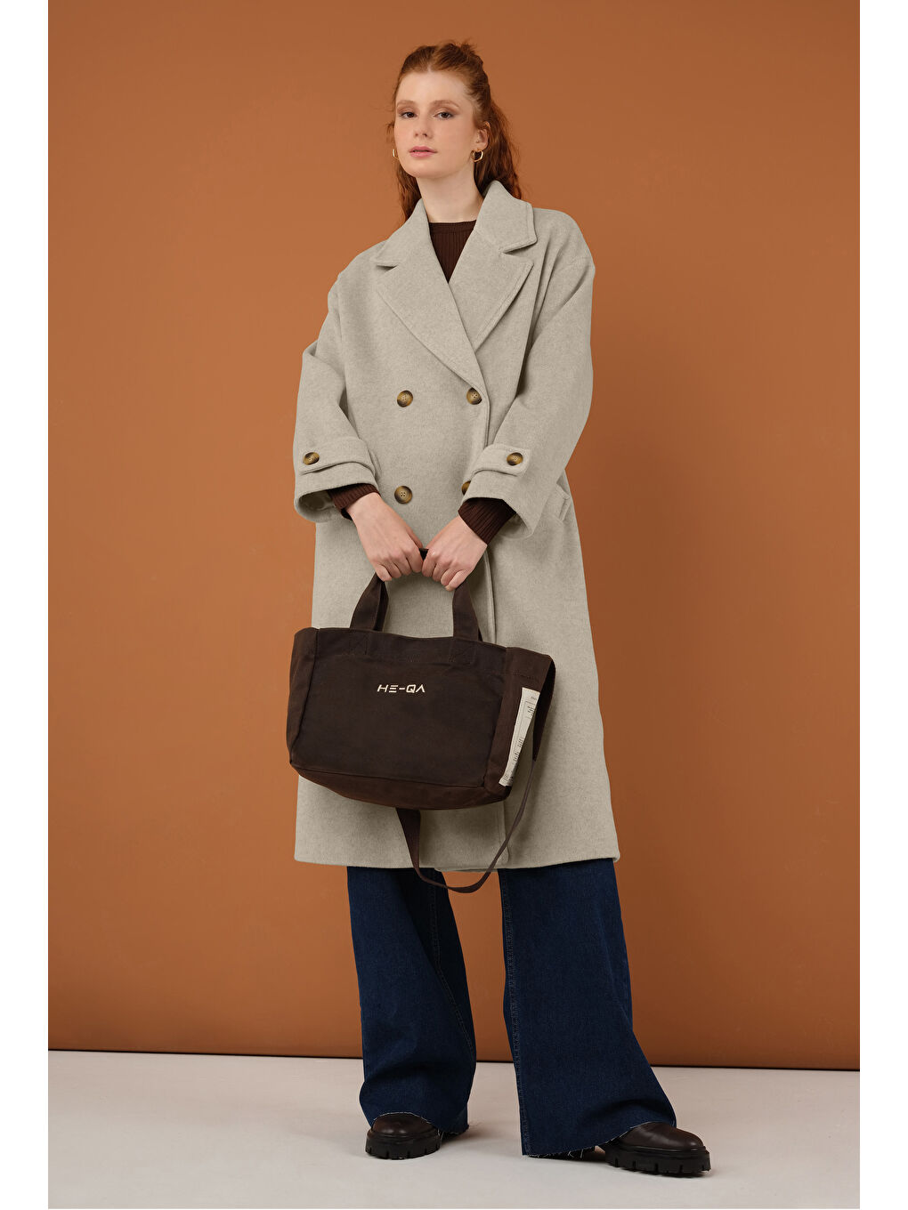 Kolu Apolet Detaylı Kaban Bej-3