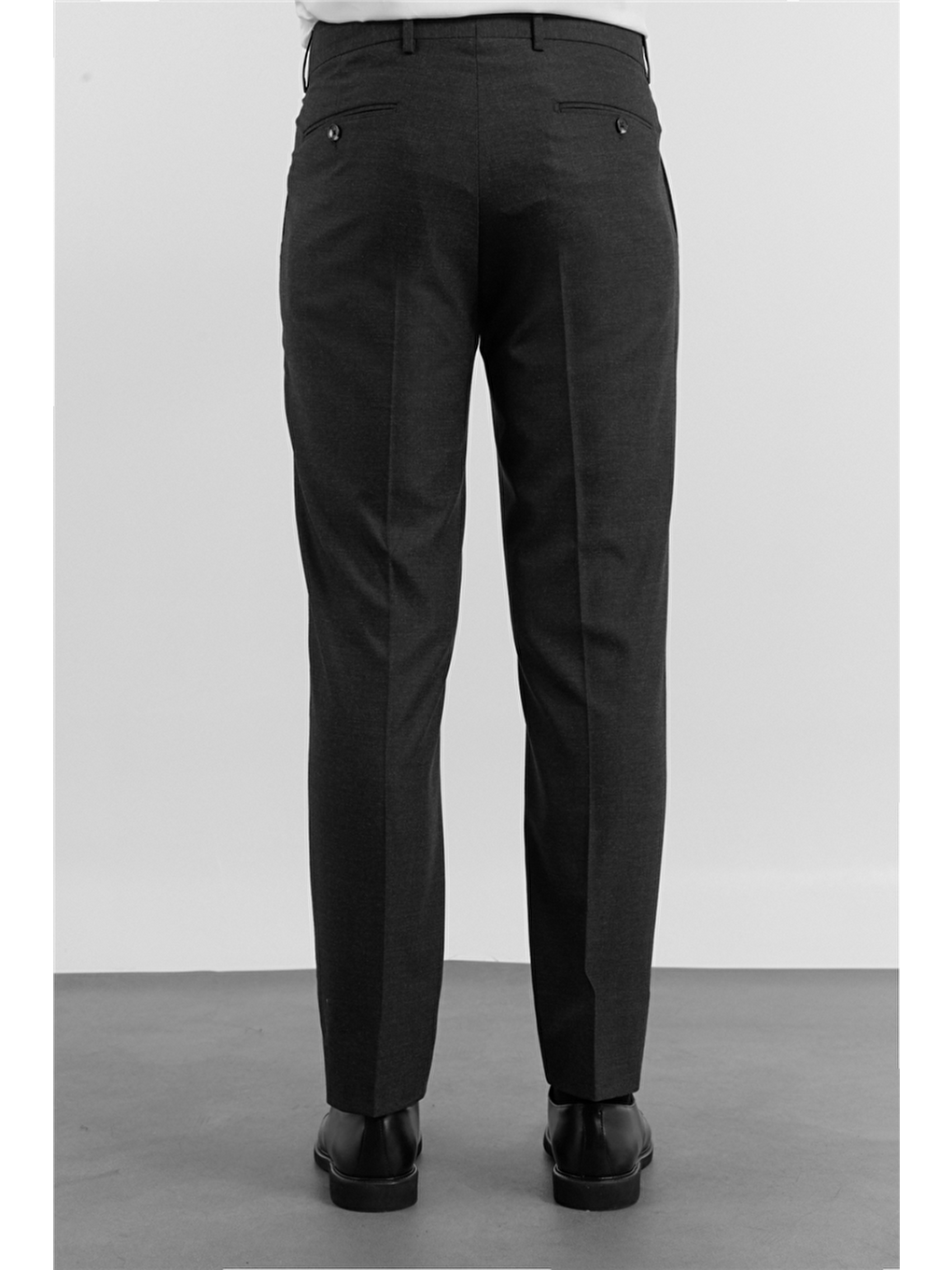 Siyah Yan Cep Comfort Fit Esnek Pantolon 1003255176-3