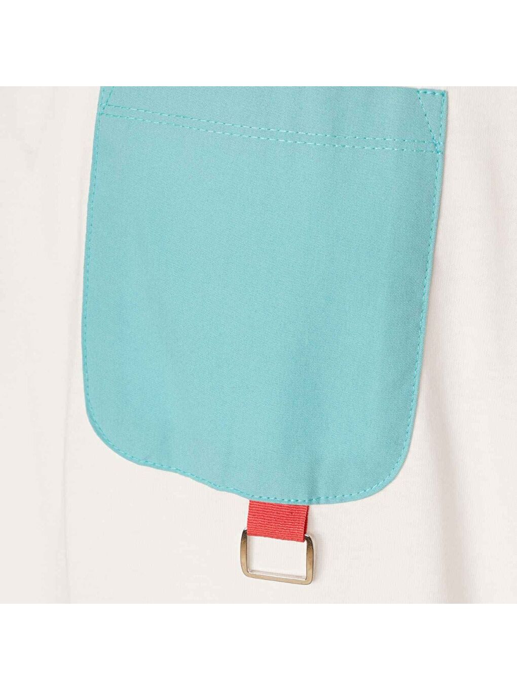 Marc Oversize Erkek Beyaz Yuvarlak Yaka Tişört-3