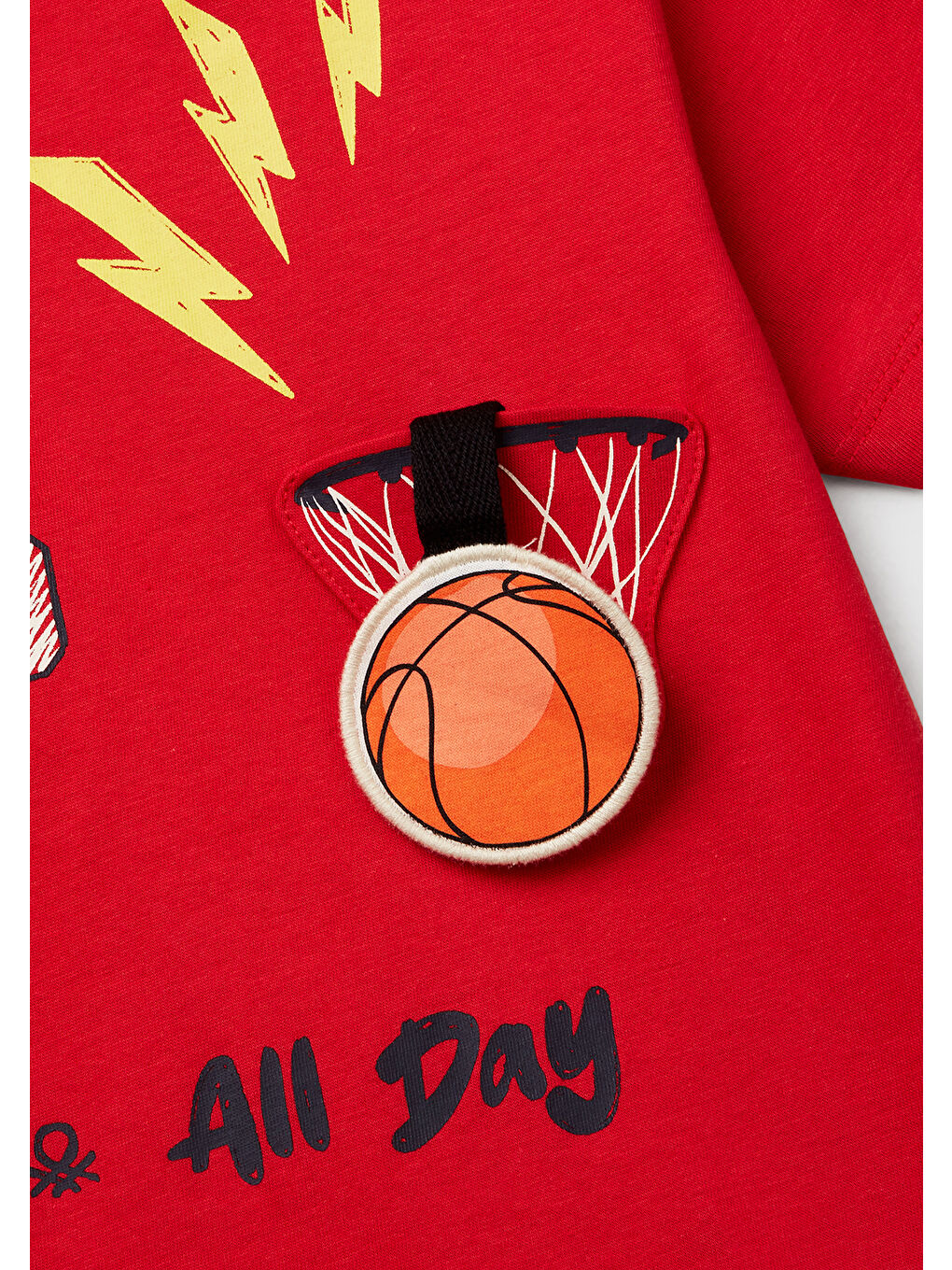 Erkek Çocuk Kırmızı 3D Baskılı T-Shirt-2