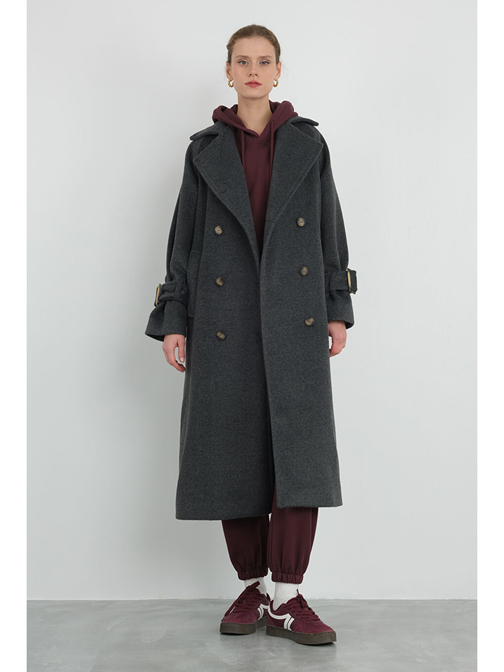 Uzun Kruvaze Kaban Antrasit