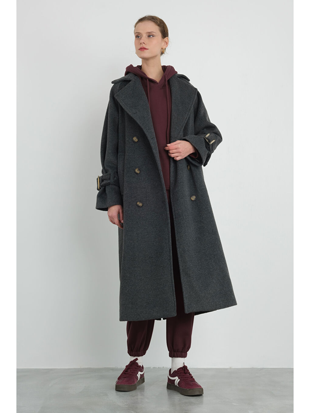 Uzun Kruvaze Kaban Antrasit-1