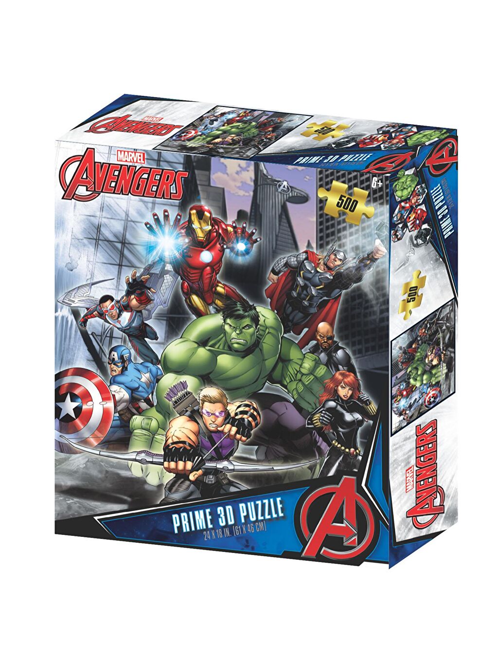 Prime 3D Renksiz Avengers 500 Parça Yetişkin Puzzle 32549