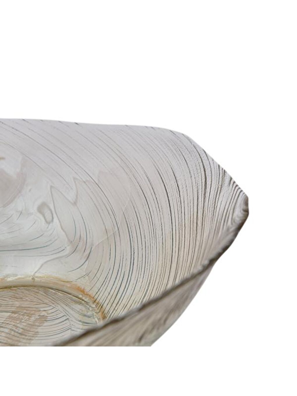 Gri Elisya Büyük Servis Kasesi - Füme-3