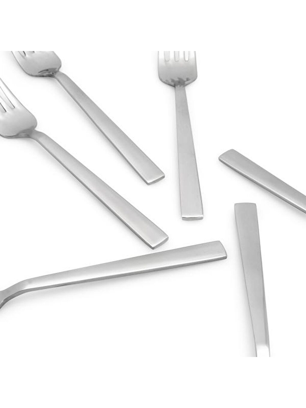 Gri Girit 6'lı Tatlı Çatalı-2