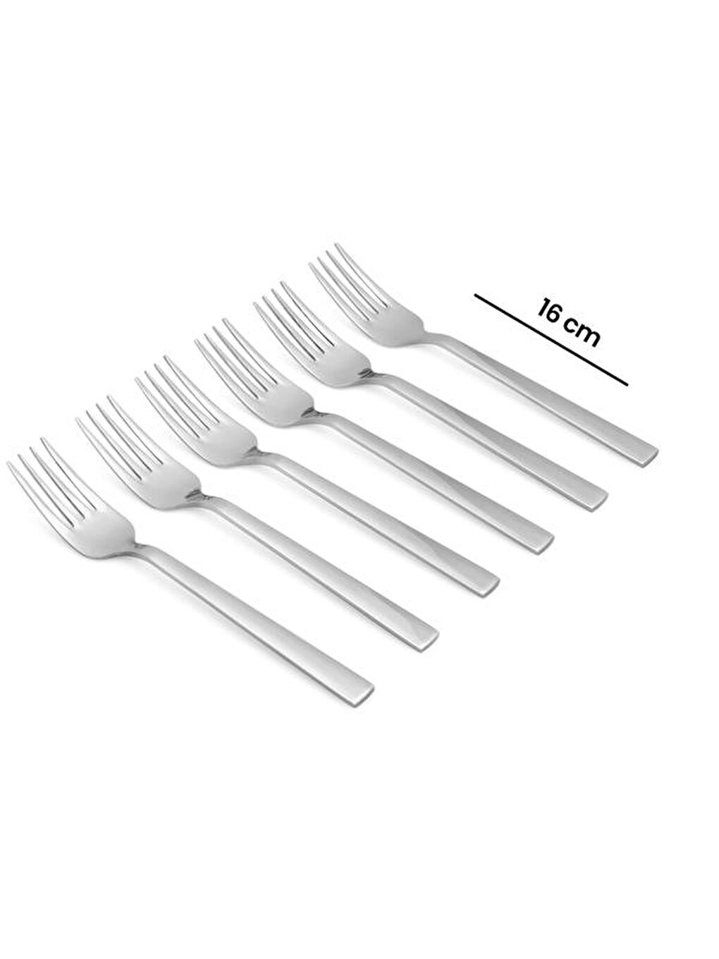 Gri Girit 6'lı Tatlı Çatalı-3