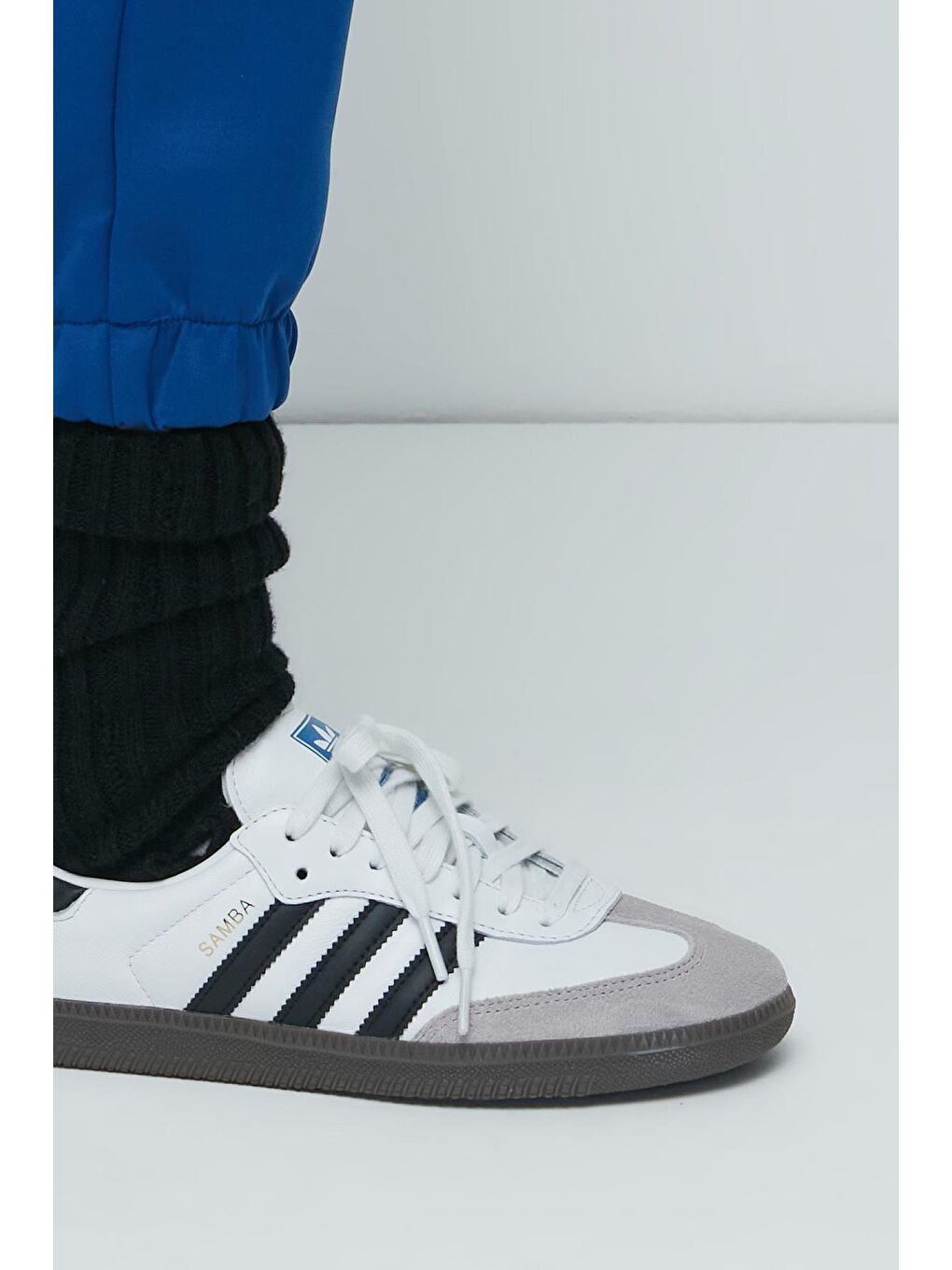 Mavi Yırtmaçlı İspanyol Paça Eşofman Altı 843 Sax-2