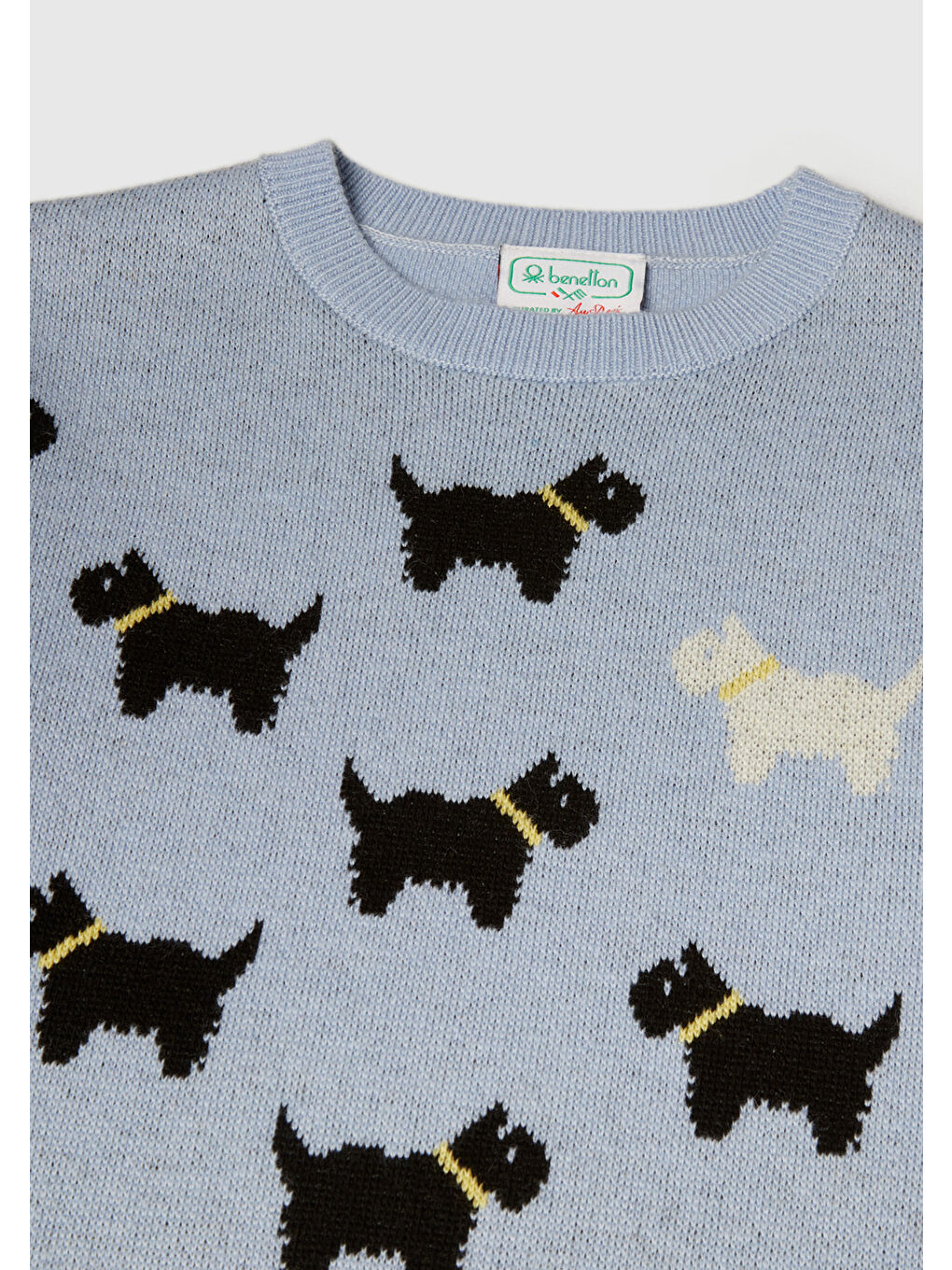 Karışık Kız Çocuk Yün Karışımlı Allover Köpek Desenli Stranger Things Triko-2