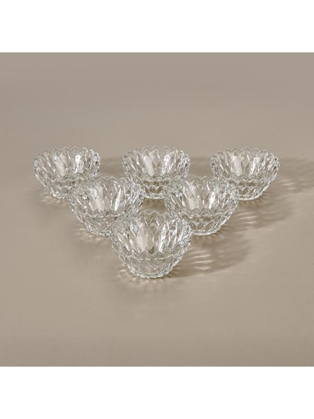 Renksiz Galaxy 6'lı Kase Seti - Şeffaf - 14 cm-3