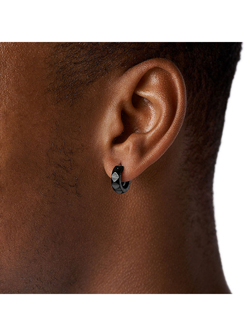 Siyah DJDX1273-001 Erkek Küpe-2