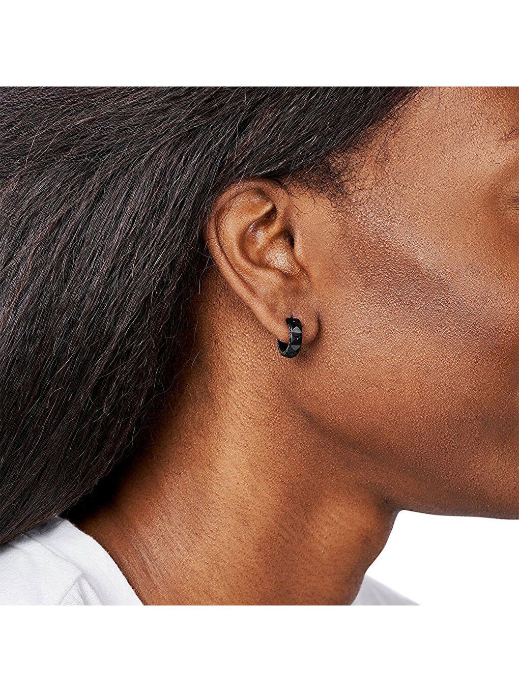 Siyah DJDX1273-001 Erkek Küpe-3