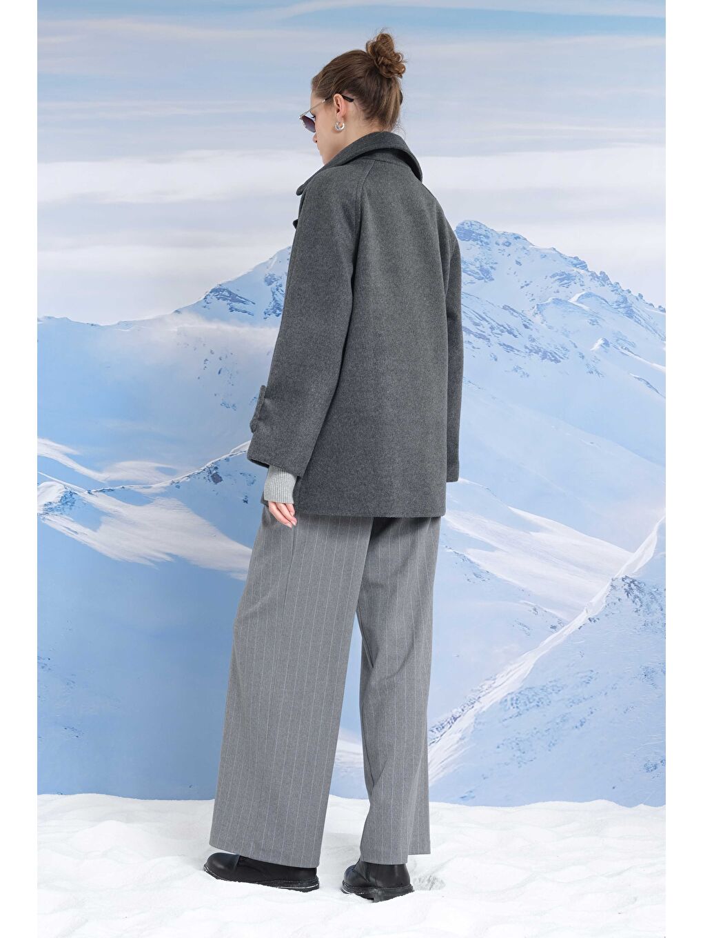 Kısa Kruvaze Kaban Antrasit-3