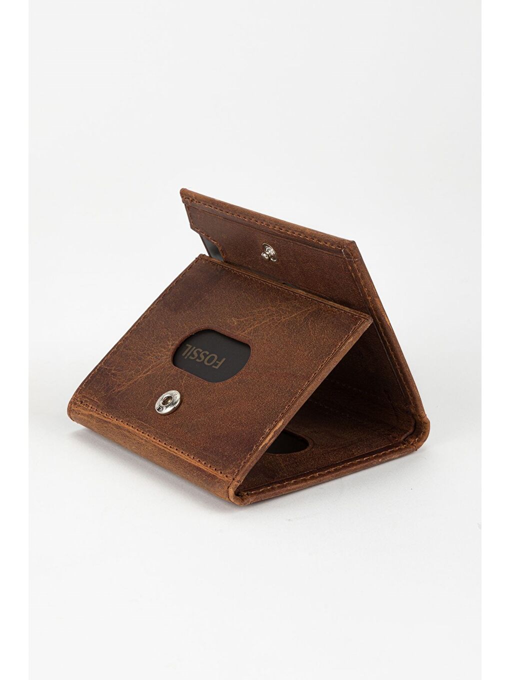 Kahverengi Kutulu Hakiki Deri Haki Unisex El Portföyü Kartlık Cüzdan-3