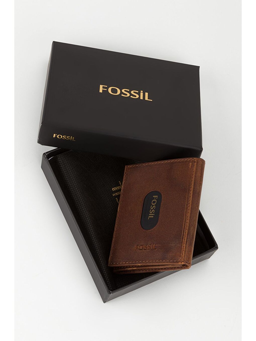 Kahverengi Kutulu Hakiki Deri Haki Unisex El Portföyü Kartlık Cüzdan-4