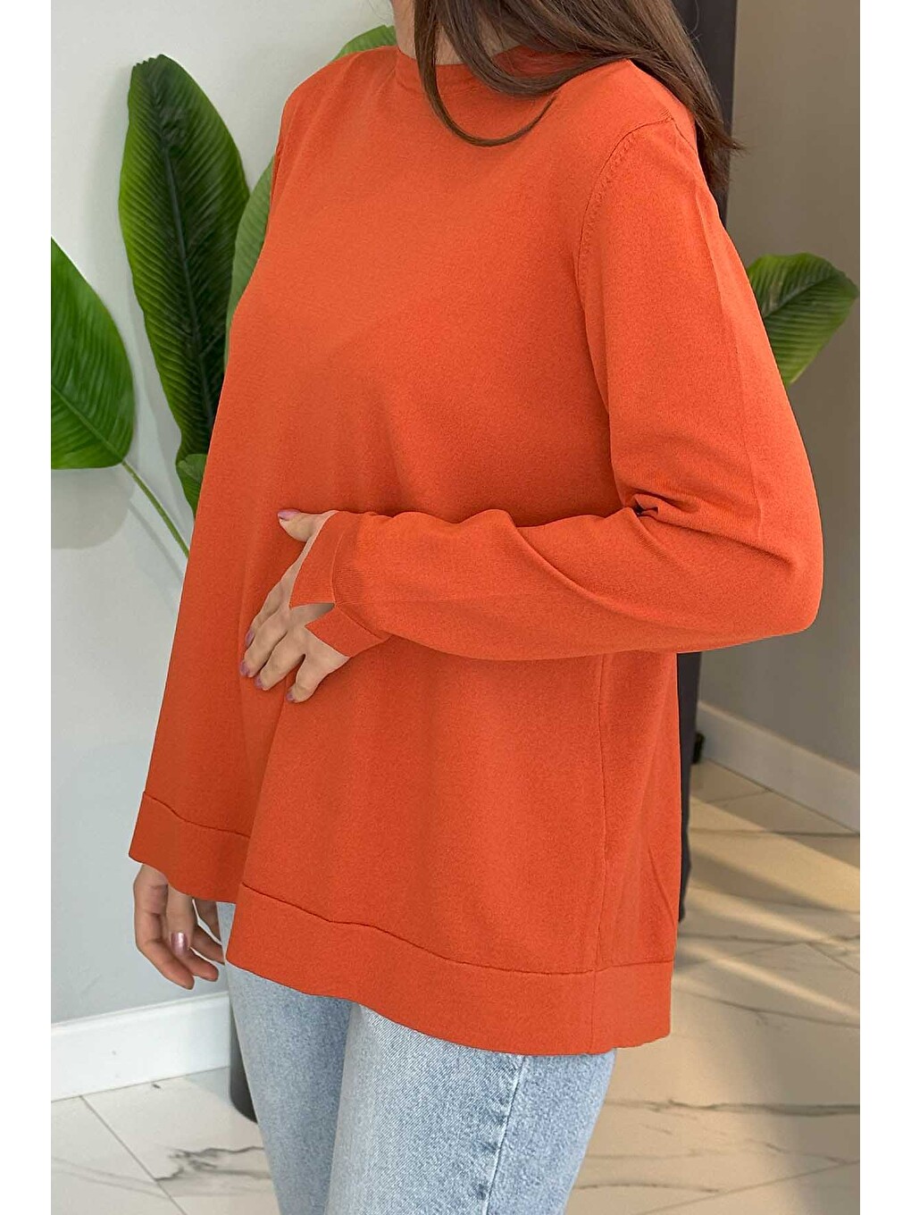 Kahverengi Merserize Standart Tunik Ns-22y-902tnk Kiremit-1