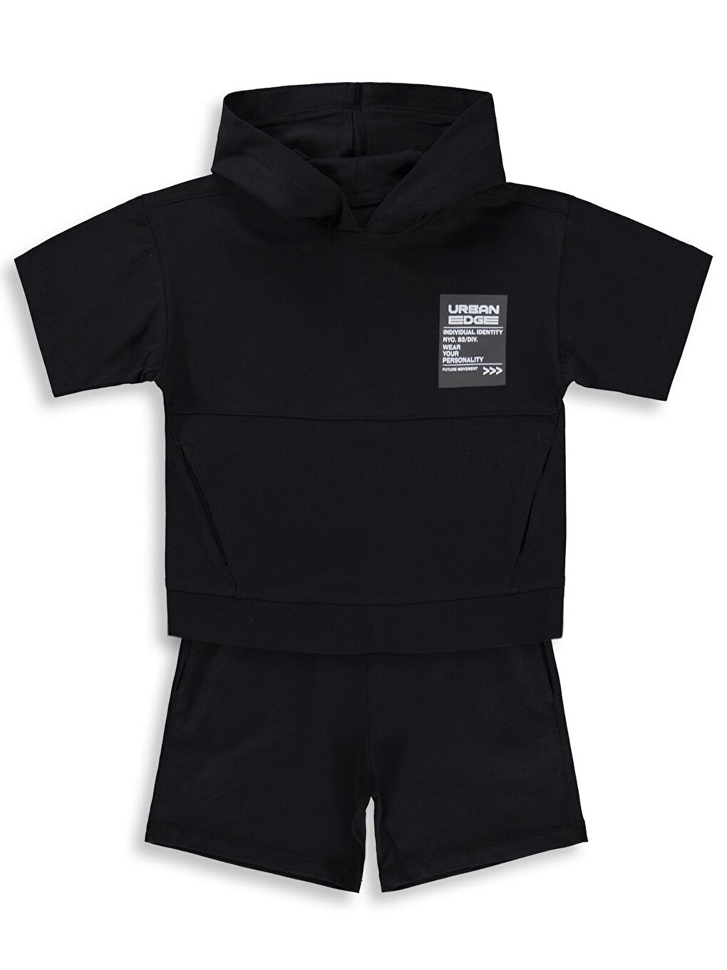 Boys Urban Etiketli 2-5 Yaş Takım - Siyah
