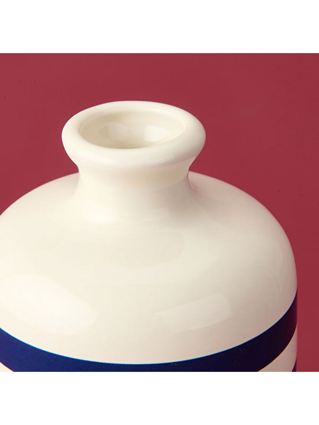 Deco Nautical Fun Vazo - Mavi / Beyaz - 27 cm-1