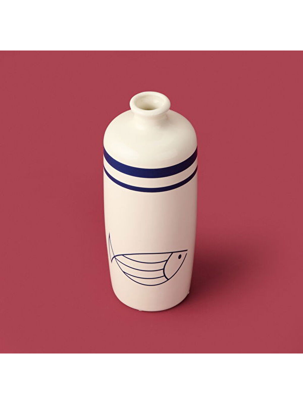 Deco Nautical Fun Vazo - Mavi / Beyaz - 27 cm-2