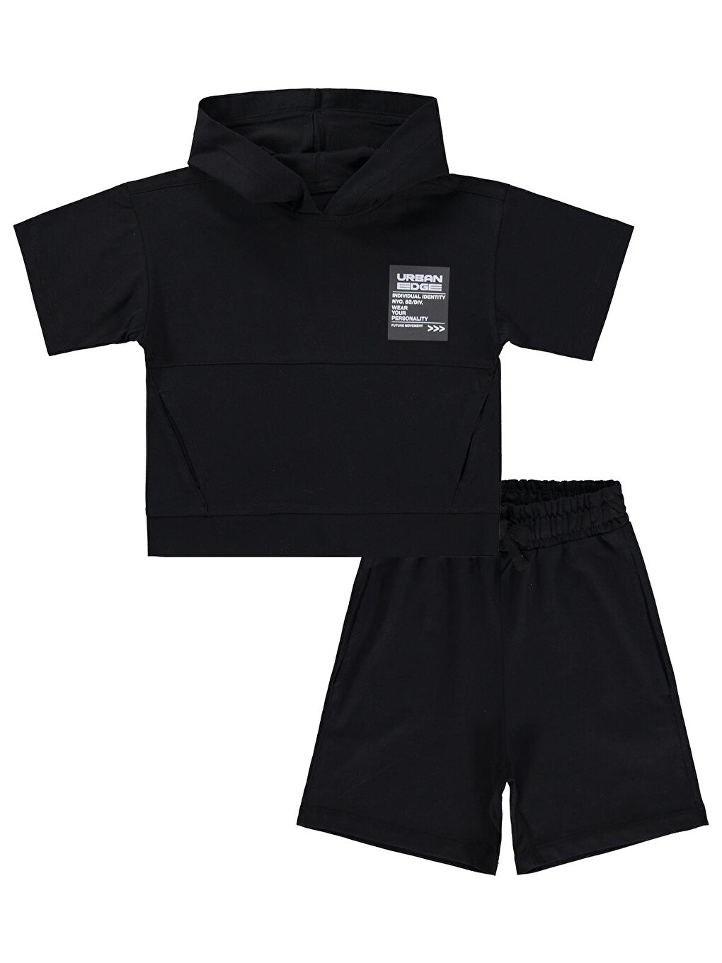 Boys Urban Etiketli 2-5 Yaş Takım - Siyah-3