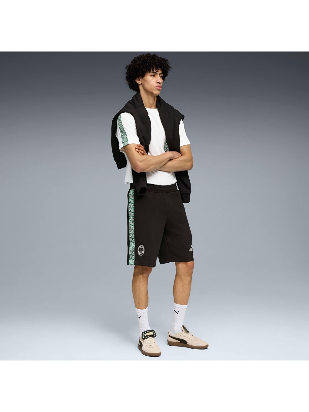 Siyah AC MILAN KING Erkek Eşofman Altı-3