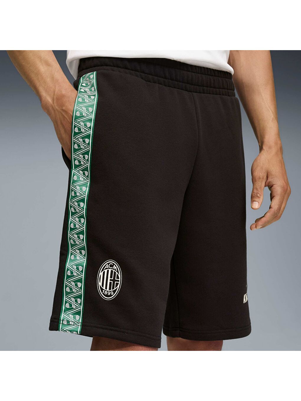 Siyah AC MILAN KING Erkek Eşofman Altı-4