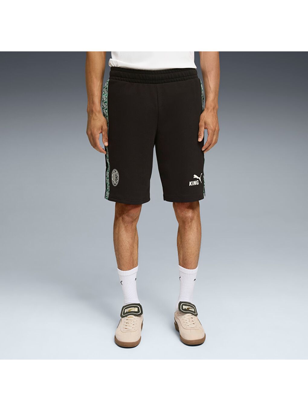 Siyah AC MILAN KING Erkek Eşofman Altı-6