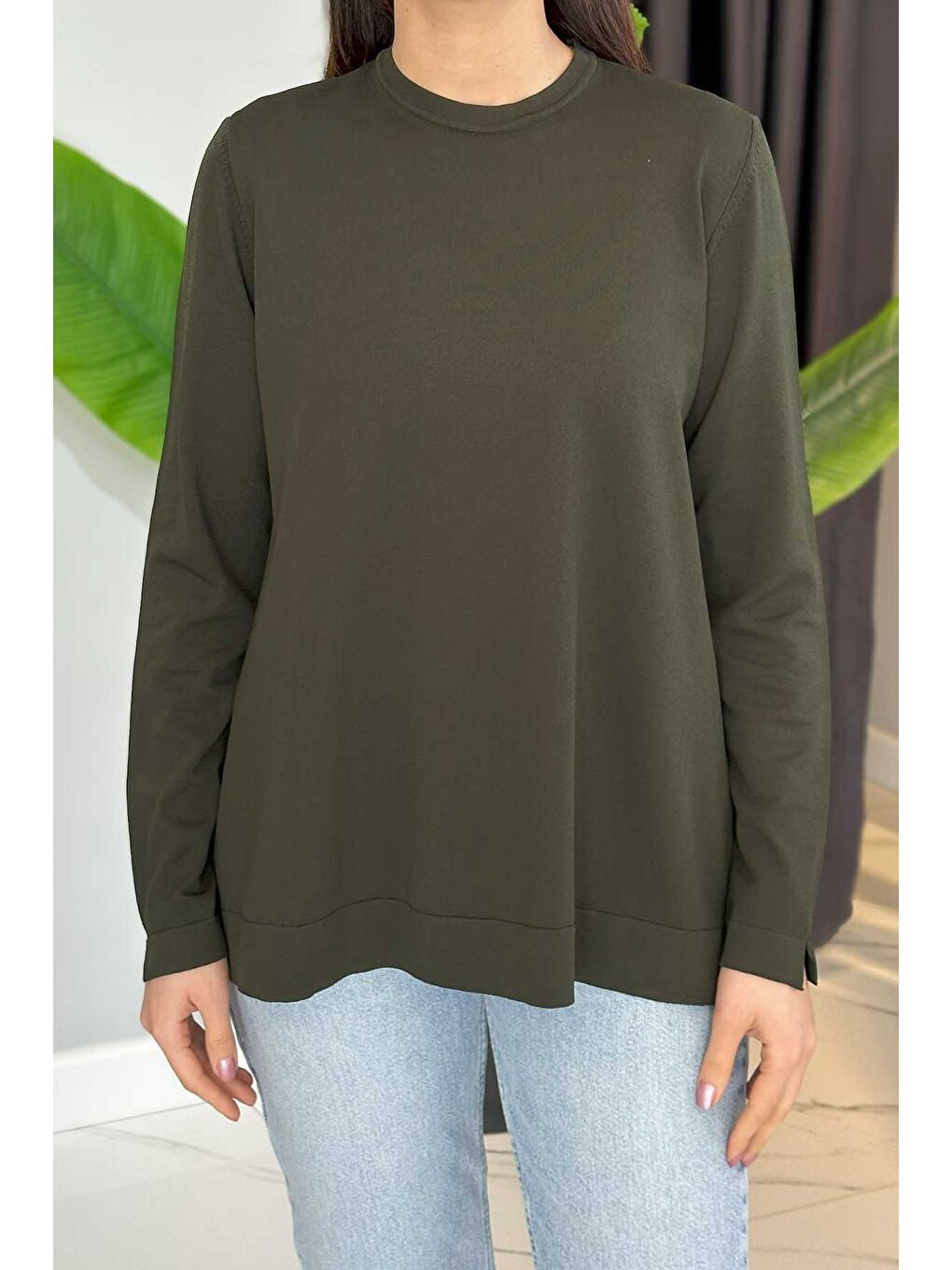 Merserize Standart Tunik NS-22Y-902TNK Acı Yeşil