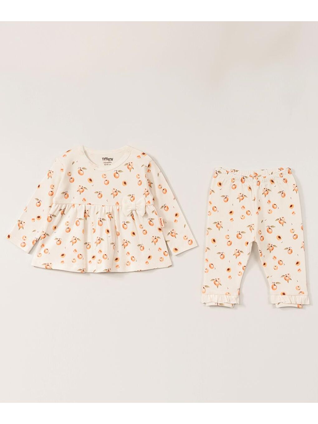 Ekru Apricot Theme İkili Takım