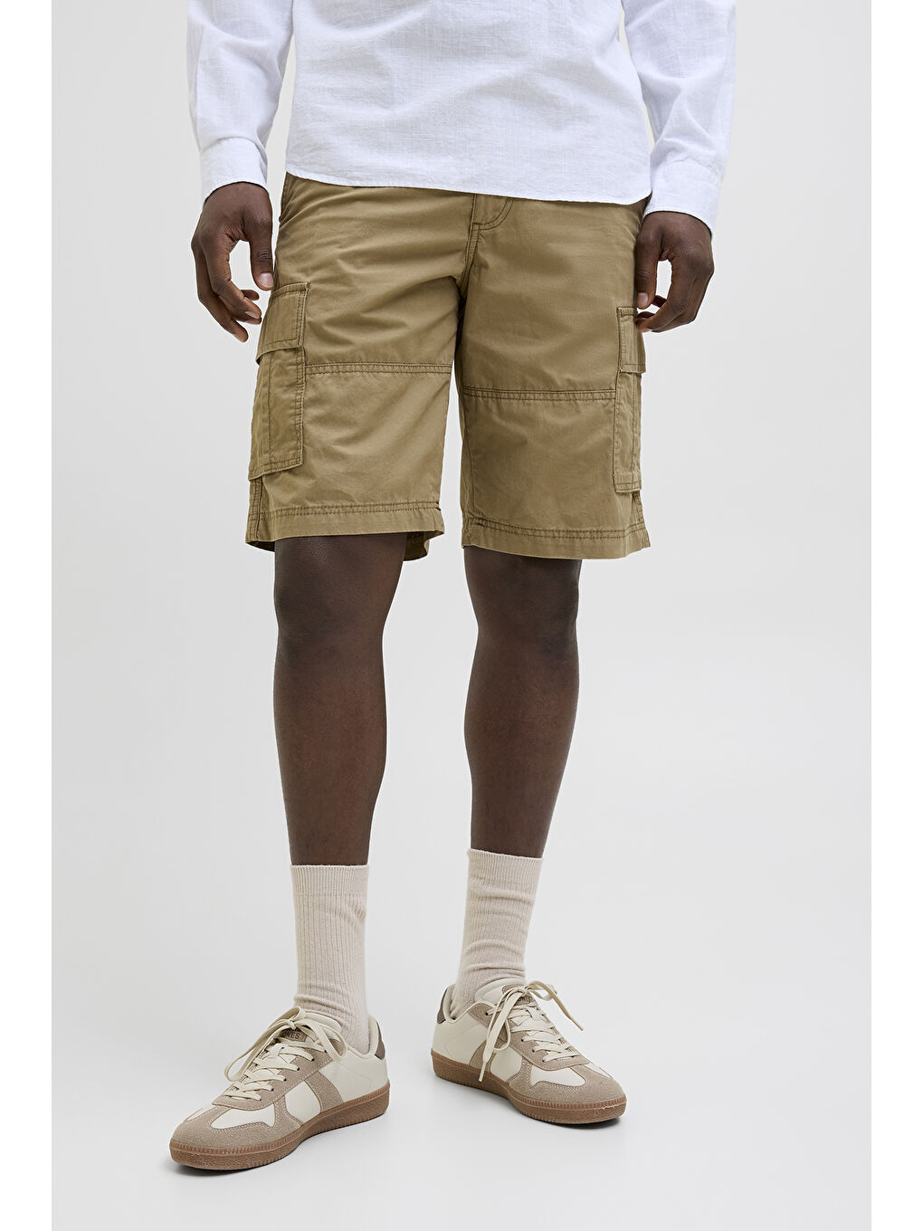 Bej Pants Studio Jpstcole Pamuklu Relaxed Fit Kargo Short 12274389