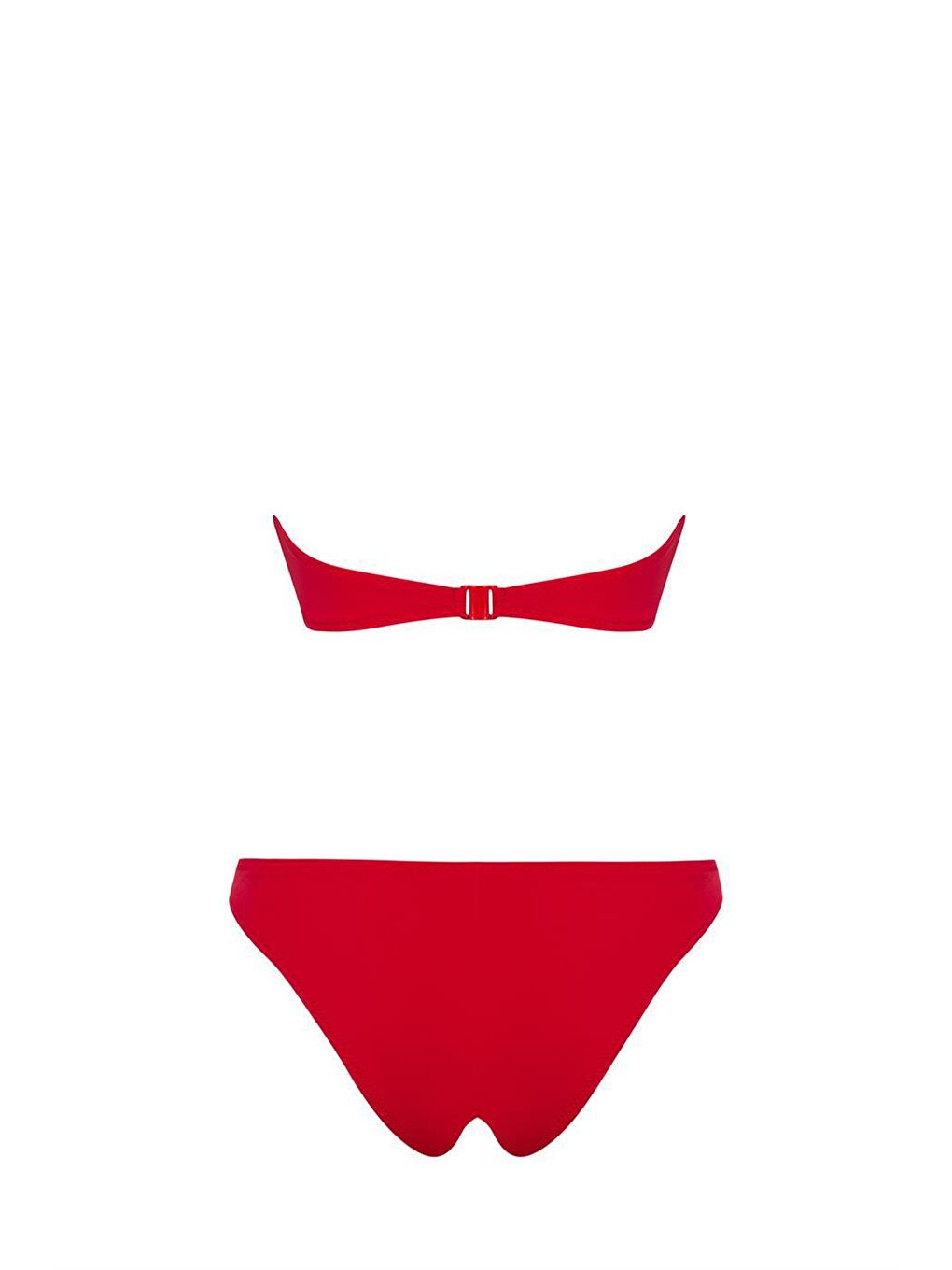 SAILOR moda Kırmızı Straplez Aksesuarlı Brezilyan Bikini Takım - 1