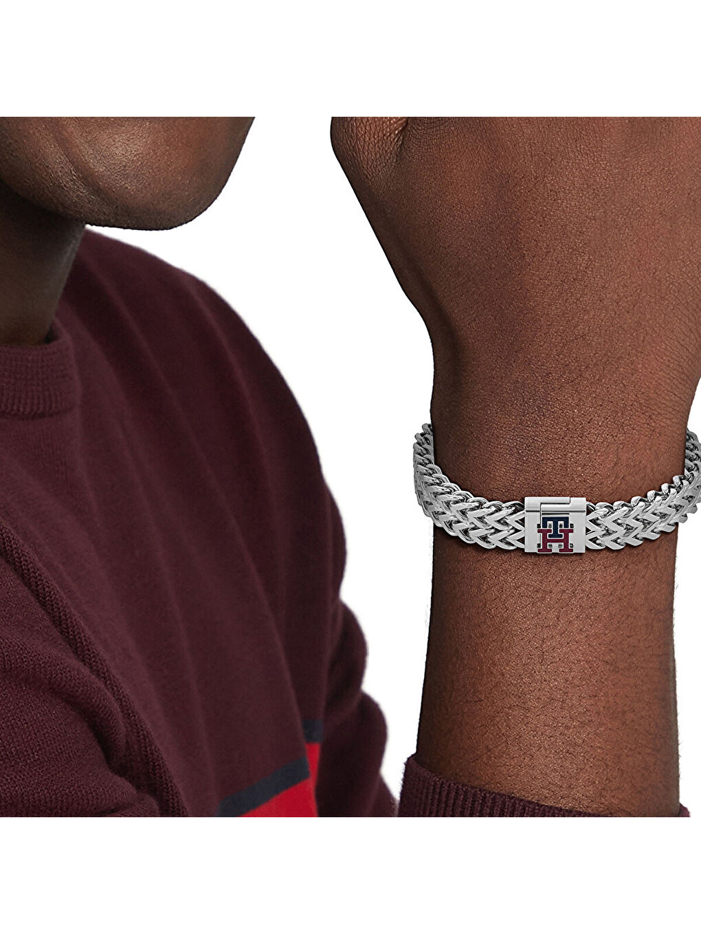 Gri THJ2790462 Erkek Bileklik-1