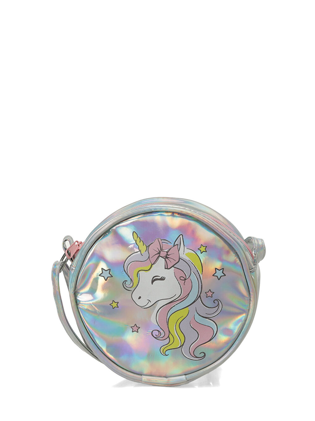 Gri HOLOGRAM CPRZ 4PR Gümüş Kız Çocuk Çapraz Çanta