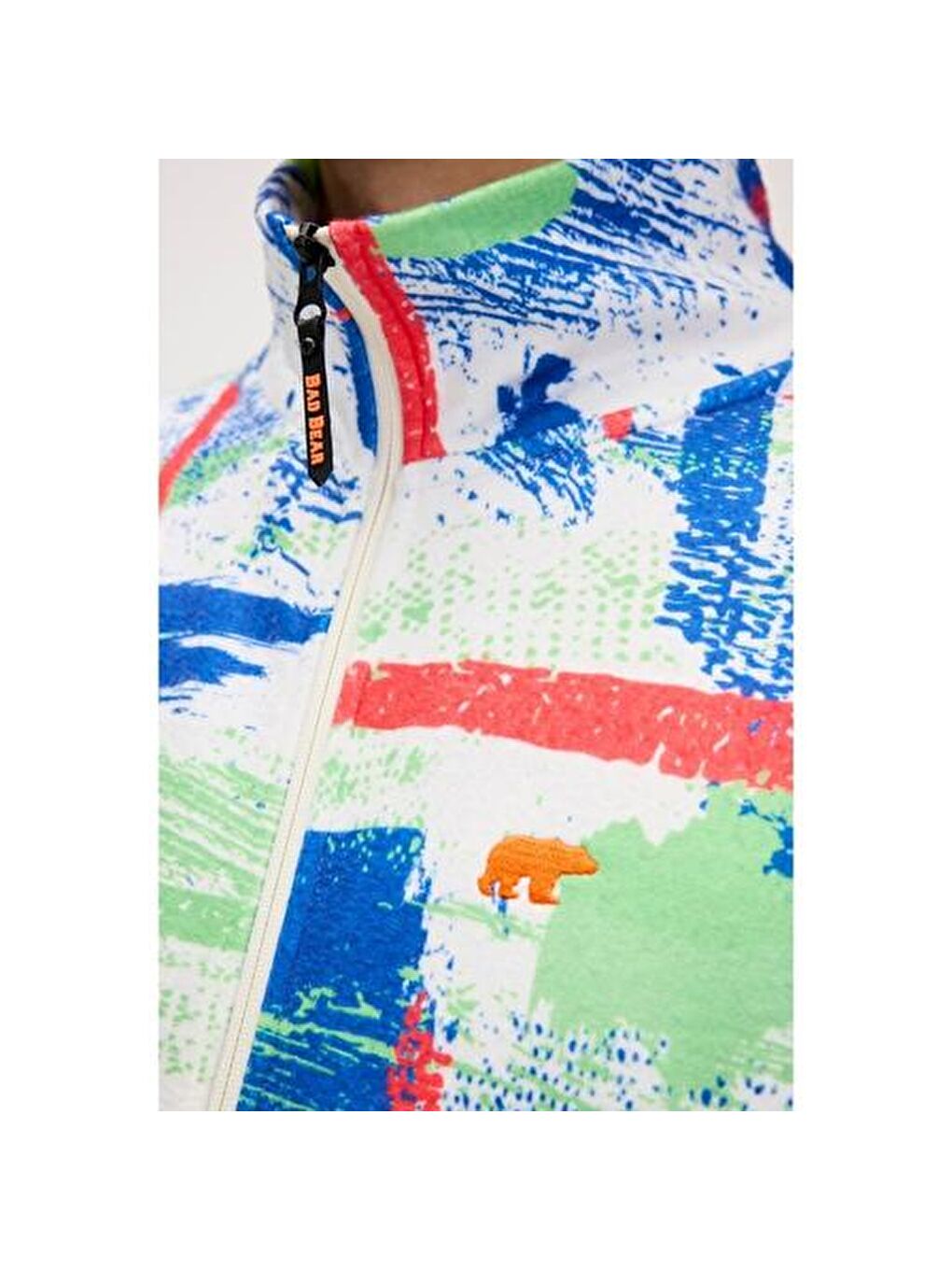 Karışık Full Zip Drew Polar Erkek Dik Yaka Fermuarlı Sweatshirt-1