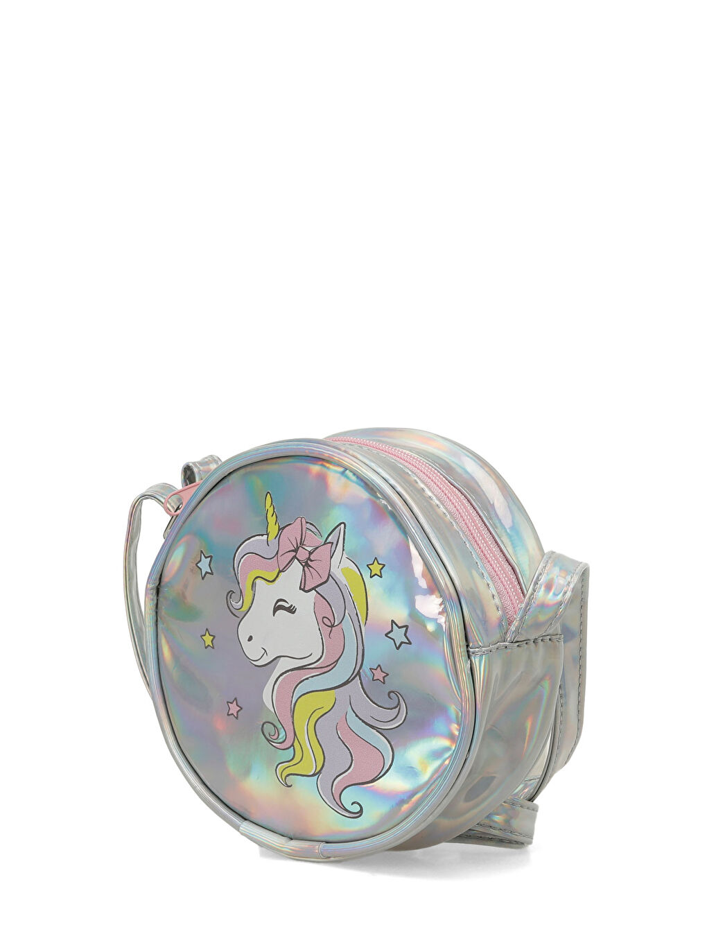 Gri HOLOGRAM CPRZ 4PR Gümüş Kız Çocuk Çapraz Çanta-1