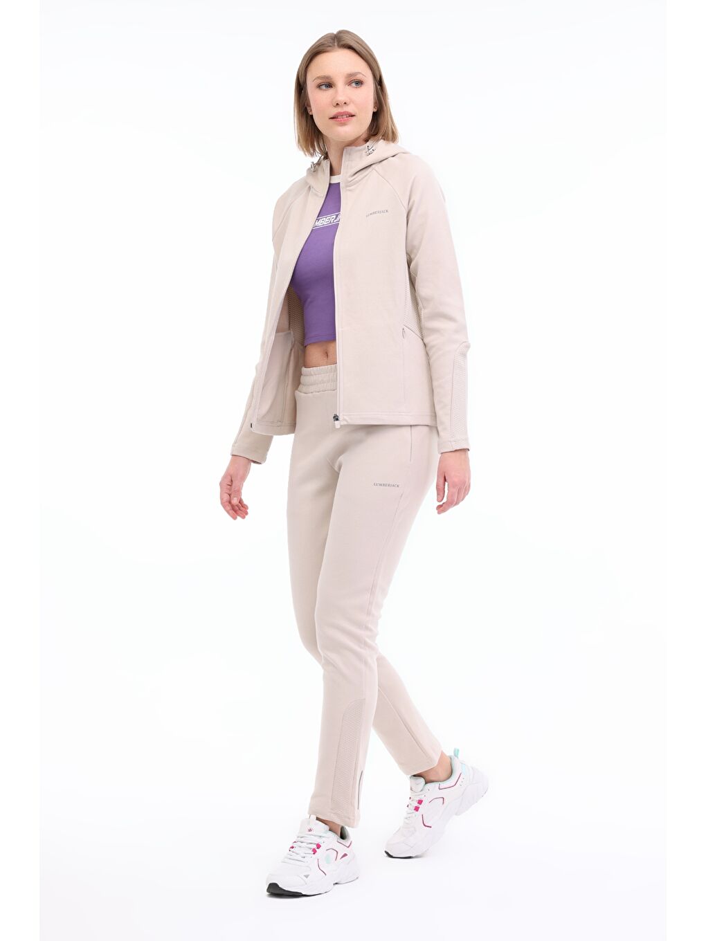 WL MILA 18CT321 5FX Bej Kadın Eşofman Üstü-2