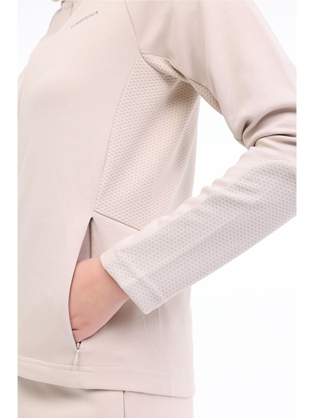 WL MILA 18CT321 5FX Bej Kadın Eşofman Üstü-4