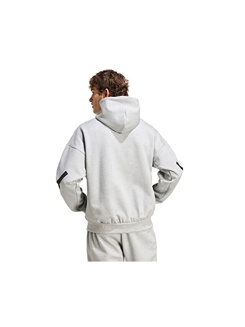 M Z.n.e. Hd Erkek Günlük Sweatshirts Je3070 Gri-2