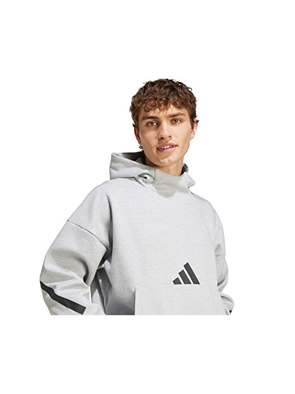 M Z.n.e. Hd Erkek Günlük Sweatshirts Je3070 Gri-3