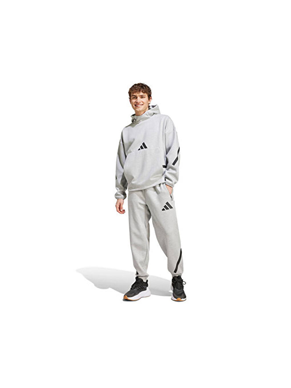 M Z.n.e. Hd Erkek Günlük Sweatshirts Je3070 Gri-6
