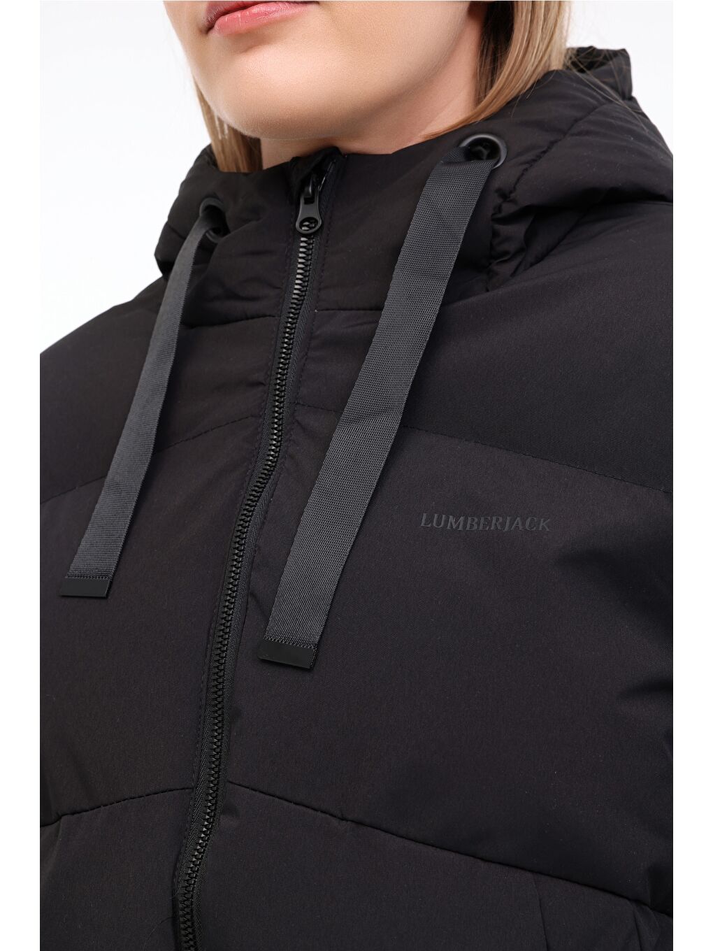 WL NORA 2-212171010 4PR Siyah Kadın Kısa Kaban-3