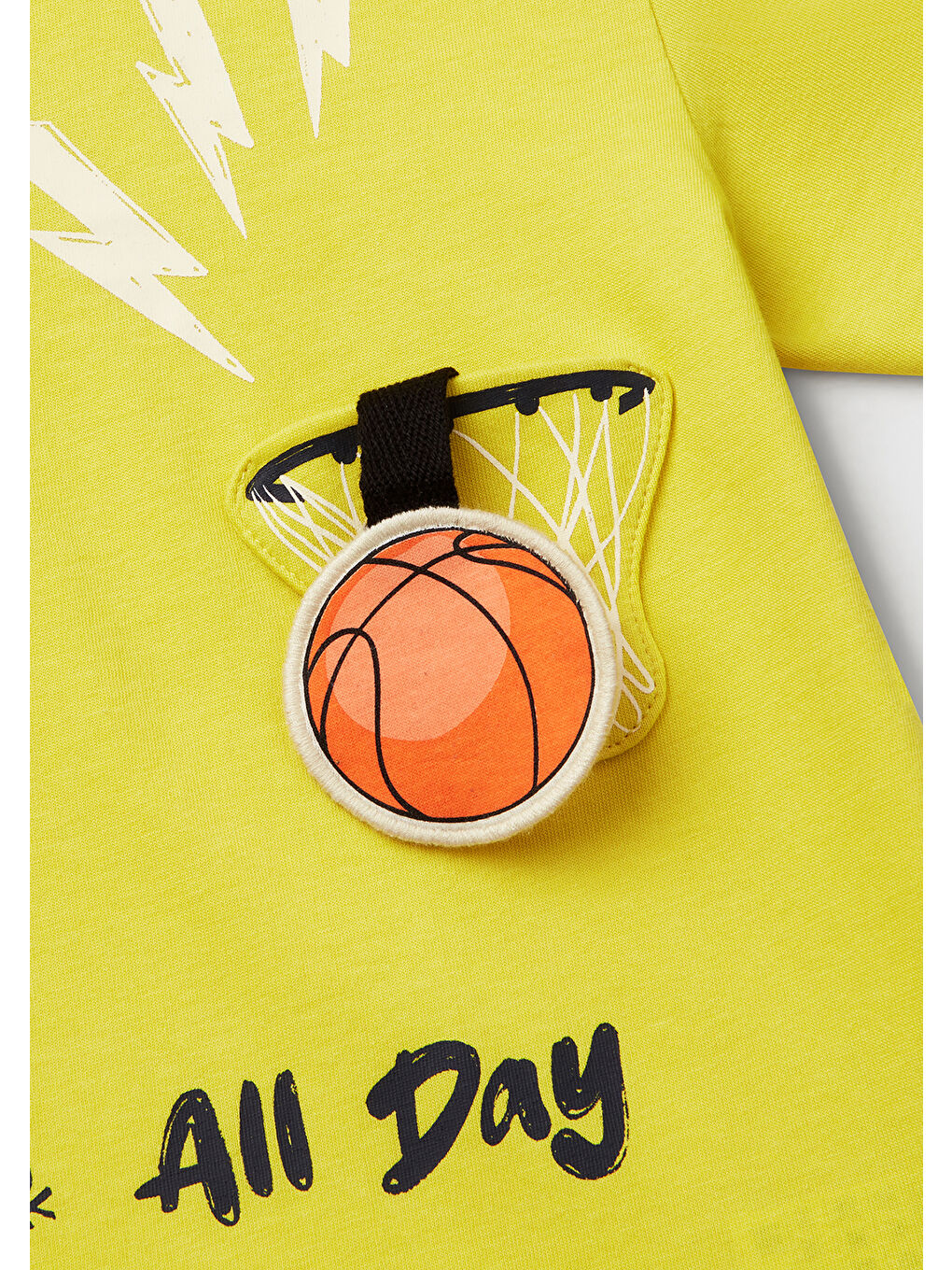 Erkek Çocuk Sarı 3D Baskılı T-Shirt-2