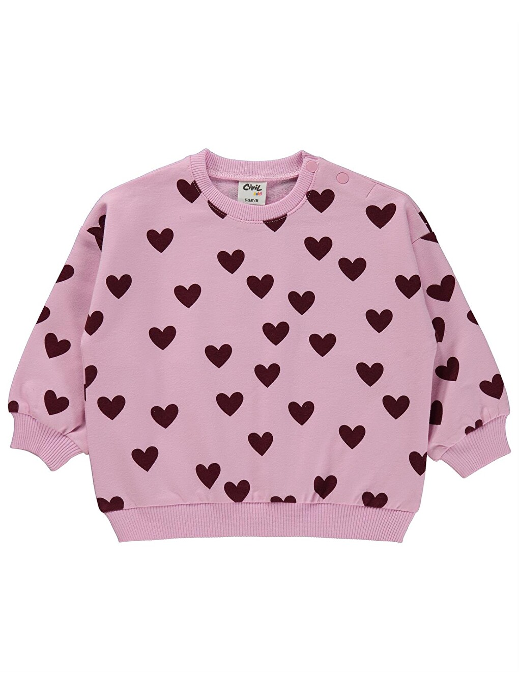 Baby Kalp Empirme 6-18 Ay Takım - Pembe-1