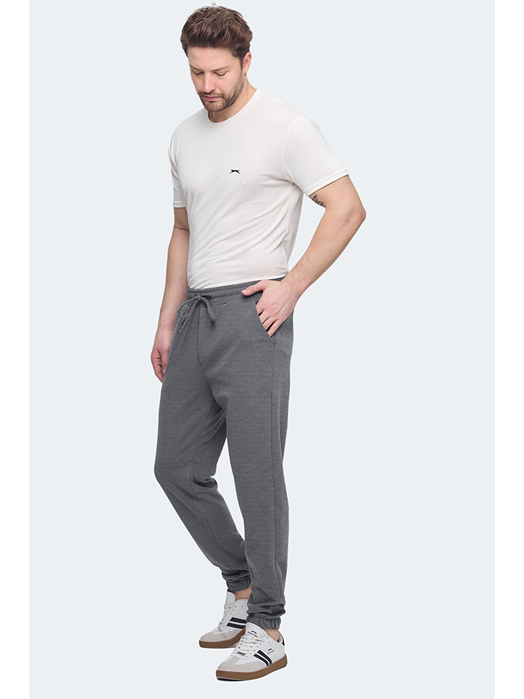 SLAZENGER NESKE I Erkek Eşofman Altı Koyu Gri - 3