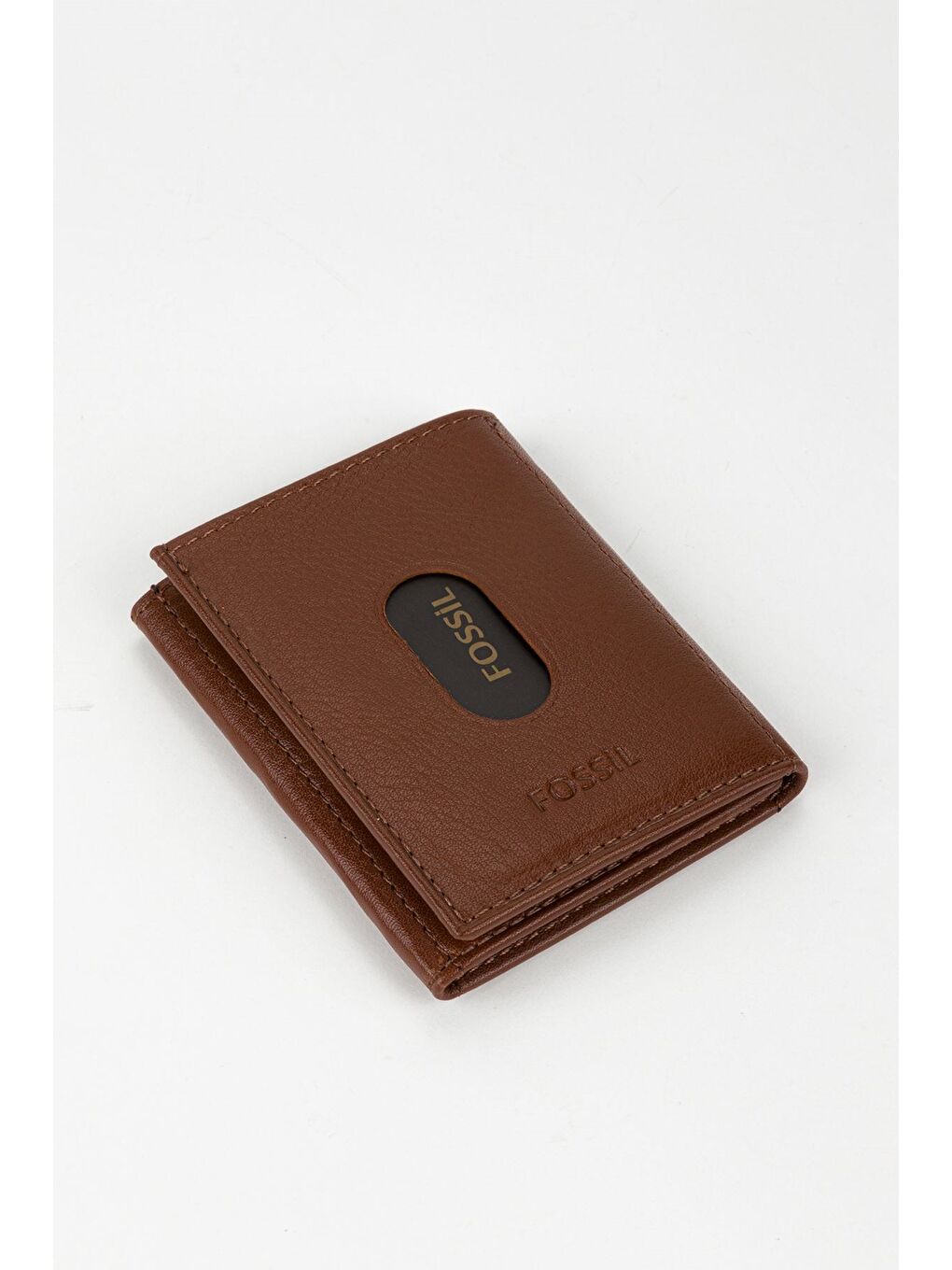 Kahverengi Kutulu Hakiki Deri Haki Unisex El Portföyü Kartlık Cüzdan